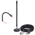 Eightwood CB Antenna with Magnetic Base for Portable Handheld CB Radio and Car Mobile Radio Scanner
