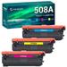 508A 508X Compatible Toner Replacement for HP CF360A 508A use for Color Laserjet Enterprise M552dn M553 M553n M553dn M553x MFP M577 M577f M577dn M577z Printer Ink 3-Pack Cyan+Magenta+Yellow