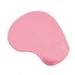 Deyuer Mouse Pad Soft Silicone Desk Wristband Mouse Mat with Wrist Protect for Office Pink