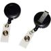 Retractable ID Holder with Belt Clip 4.5 x 1.3 x 0.3 x - 25 / Box - Black