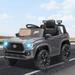 BTMWAY Ride On Truck Toyota Tacoma 12V Battery Powered Ride On Cars for Kids Boys Girls Electric Kids Toys Ride On Toys with Remote Control Big Seat LED Headlights Horn Gray