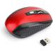 Red Wireless Mouse for Chromebook 2.4G USB Mouse Wireless with Ergonomic Right-Hand Shape Comfortable Computer Wireless Mice for Small Hand and Kids Laptop Chromebook Mac Windows Mint