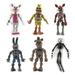 Five Nights At Freddy s FNAF 6 Action Figures 6 Pcs toy birthday Xmas Gift