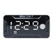 HGYCPP Motorcycle Digital Time Clock + Thermometer +Voltage Voltmeter 3 in 1 Waterproof Tester Battery Moniter Gauge
