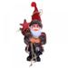 Christmas Figure Standing Plush Santa Claus with Kerosene Lamp Home Decor Ornaments Holiday Decorations