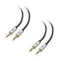 Cable Matters 2-Pack 3.5mm Audio Cable 6 ft (3.5mm Aux Cable / Aux Cord Headphone Cable Audio Cable 3.5mm Male to Male) - 6 Feet / 1.8 Meters