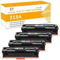 Toner H-Party Compatible for HP 215A Laserjet Toner Cartridge Without Chip for HP W2310A W2311A W2312A W2313A Color LaserJet Pro MFP M155 182 183NW Laser Printer Ink Black Cyan Magenta Yellow 4-Pack