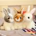 Yirtree Plush Bunny Rabbit 8 in Doll Rabbit Stuffed Animal Huggable Rabbit Girls Gift Room Decorations Cute Rabbit Plush Doll Simulation Bunny Toy Children Birthday Gift Decor