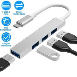 iMountek Type C to USB 3.0 Hub USB-C 4 Port USB C Adapter Expander Multi Splitter