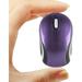 Mini Small Wireless Mouse for Kids Children 3-7 Years Old Child Size Optical Portable Mini Cordless Mice with USB Receiver for Laptop Computer (Purple)