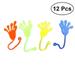 NUOLUX 12pcs Sticky Hands Toys Wacky Funny Stretchy Sticky Hands for Children Birthday Christmas Party Favors (Random Color)