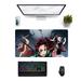 Anime Demon Slayer Gaming Mouse Pad Extended Mouse Pad Multi-style Mouse Pad Non-Slip Base Mouse Pad Suitable for Home Office Work Games 23.62*11.81 inch