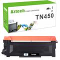 A AZTECH 1-Pack Compatible Toner Cartridge for Brother TN-450 TN450 TN420 DCP-7055 DCP-7055W DCP-7060D DCP-7060N DCP-7065DN Printer Ink (Black)