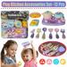 SAYLITA Play Kitchen Toy Set for Kids 13Pcs Pretend Cooking Playset with Pot Pan Cooking Utensils and Play Food Educational Learning Toy Birthday Christmas Gifts for Girls and Boys Ages 3+