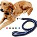 Yirtree Heavy Duty Rope Dog Leash 51.18in Nylon Pet Leash Soft Padded Handle Thick Lead Leash for Large Medium Dogs Small Puppy