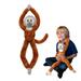 EcoBuddiez Tree Huggers - Squirrel Monkey from Deluxebase. 28 inch Hanging Stuffed Animals made from Recycled Plastic Bottles. Eco-friendly cuddly plush toy and perfect cuddly gift for kids.