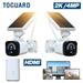 TOGUARD SC14 2K/4MP Solar Wireless Security Camera System Outdoor Battery WiFi Bullet Surveillance Camera Wireless Connector