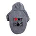 Winter Warm Hoodies Pet Pullover Cute Puppy Sweatshirt Dog Christmas Small Cat Dog Outfit Pet Apparel Clothes Z3-Grey 6XL