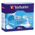 Cd-R Recordable Disc 700 Mb/80 Min 52x Slim Jewel Case Silver 10/pack | Bundle of 2 Packs