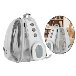 Pet Carrier Backpack Puppy Backpack Expandable Breathable cat Backpack Space Capsule cat Backpack Suitable Travel Hiking Walking Outdoor Activities - Gray