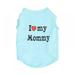 Puppy Vest Blue Dogs Shirts for Mother s Day with I Love My Mommy Letters Small Clothing for Pet Dogs Cats Tee XS Puppy Summer T-Shirt Male Boy Doggie Cotton Clothes Kitten Tank Top Apparel