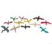 Lifelike 7cm Birds Figure Toys - Pack of Assorted Palstic Flying Birds