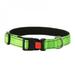 JANDEL Pet Dog Reflective Nylon Collar Night Safety Luminous Light Up Adjustable Dog Leash Pet Collar for Cats And Small Dogs Pet Supplies Green L
