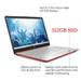 HP 15.6 Pentium 4GB/512GB SSD Laptop-Scarlet Red with ETEK Accessory