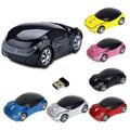 2.4GHz 3D Car Model Wireless Mouse DPI 1000/1200/1600 Adjustable Optical Mouse with USB Receiver