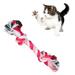 Walbest Flossy Chews Color Rope Tug â€“ Cotton-Poly Tug Toy for Dogs â€“ Interactive Dog Rope Toy â€“ Tug Dog Chew Toy Random Color (7.48 inch)