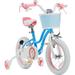 Royalbaby Girls Kids Bike Star Girl 12 In Bicycle Basket Training Wheels Blue Child s Cycle