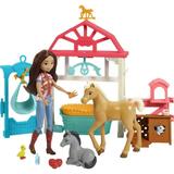 Spirit Luckyâ€™s Foal Nursery Playset with Lucky Doll (7 in) Caretaking Area Scale Mobile Hoof-Activated Cradle 4 Animals & More 3 & Up