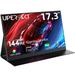 UPERFECT 144HZ Gaming Monitor 17.3 1080P Portable Monitor for Laptop PS5 Nintendo Xbox VESA Mountable