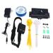 Electric Dog Fence System Set Rechargeable Dog Traning Shock Collars for 3 Dogs with US-plug