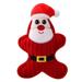 1pc Pet Plush Vocal Plush Toy Cute Christmas Santa Claus Molar Bite Toy Cartoon Puppy Dog Cat Stuff Toy Pet Christmas Playing Toy