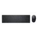 Dell Pro KM5221W - Retail Box - keyboard and mouse set - wireless - 2.4 GHz - QWERTY - Spanish - black - with 3 Years Basic Hardware Warranty