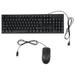 OUNONA 1 Set Wired Keyboard and Mouse Combo Russian Character Keyboard and USB Mouse