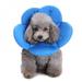 Greyghost Pet Collar Cat Dog Flower Neck Collar Anti Bite Beauty Adjustable Protector Cover Ring Blue S