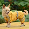 New Pet Dog Cat Raincoat Clothes Puppy Glisten Bar Hoody Waterproof Rain Jackets XS/S/M/L/XL/XXL