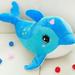 1pcs Kids Dolphins Pillow Doll Plush Toys Dolphins Doll Baby Gift Plush Animals Blue