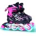 1111Fourone Adjustable Inline Skates Kids Adults for Outdoor Flash Men and Women Inline Skates Beginners Featuring All Illuminating Wheels Roller Shoes for Kid