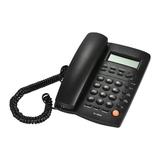 Carevas Desktop Corded Telephone Phone with LCD Display Caller Adjustable Calculator Alarm Clock for House Home Call Center Office Company Hotel
