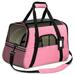 SHCKE Pet Travel Carrier Airline Approved Soft-Sided Portable Lightweight Small Animal Travel Carrier for Dog Kittens Puppies Bunny