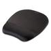 Fellowes Memory Foam Mouse Pad with Wrist Rest 7.93 x 9.25 Black Each