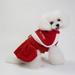 Stibadium Dog Cat Christmas Costume Santa Claus Cosplay Dress Puppy Pet Fleece Outfits Warm Clothes for Winter Xmas