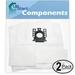4 Replacement for Miele Delphi Vacuum Bags with 4 Micro Filters - Compatible with Miele Type GN Vacuum Bags (2-Pack 2 Bags Per Pack)