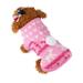 Cute Pet Dress Cat Dog Sweater Winter Warm Vest Small Dogs Shirt Tops Pet Dog Jacket Dog Printed Pullover Pink Small
