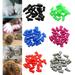 Walbest 20Pcs Cat Nail Caps Colorful Pet Cat Soft Claws Nail Covers for Cat Claws (Green L)