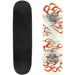 Red fire old school flame elements set isolated vector illustration Outdoor Skateboard Longboards 31 x8 Pro Complete Skate Board Cruiser
