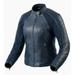 Rev It Coral Womens Leather Motorcycle Jacket Blue 38 EUR